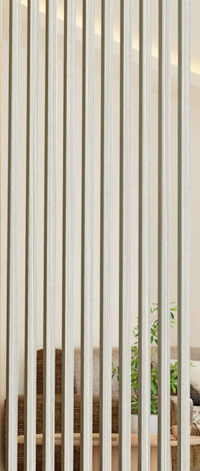 لون البارتيشن الخشبي أبيض حجري (Stone White) كود HP-F09